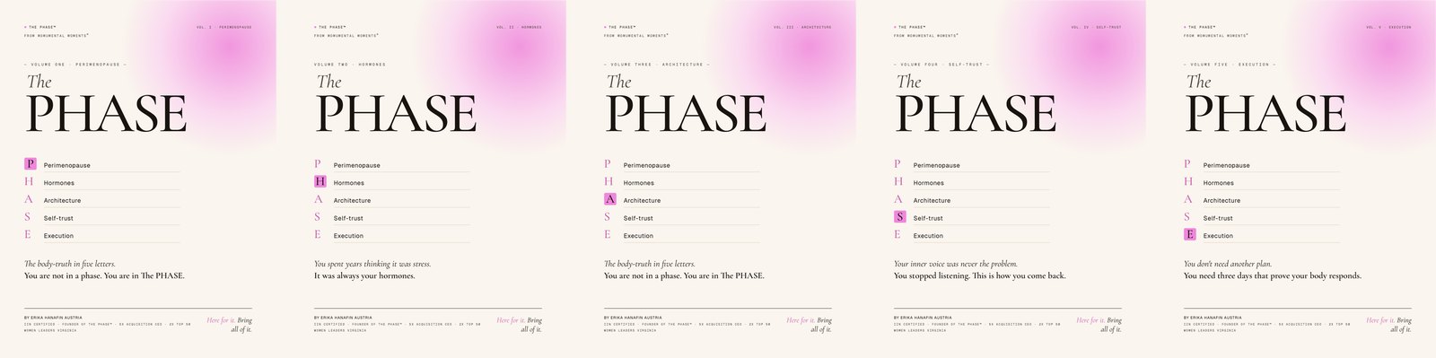 The PHASE™ Library, all five volumes.